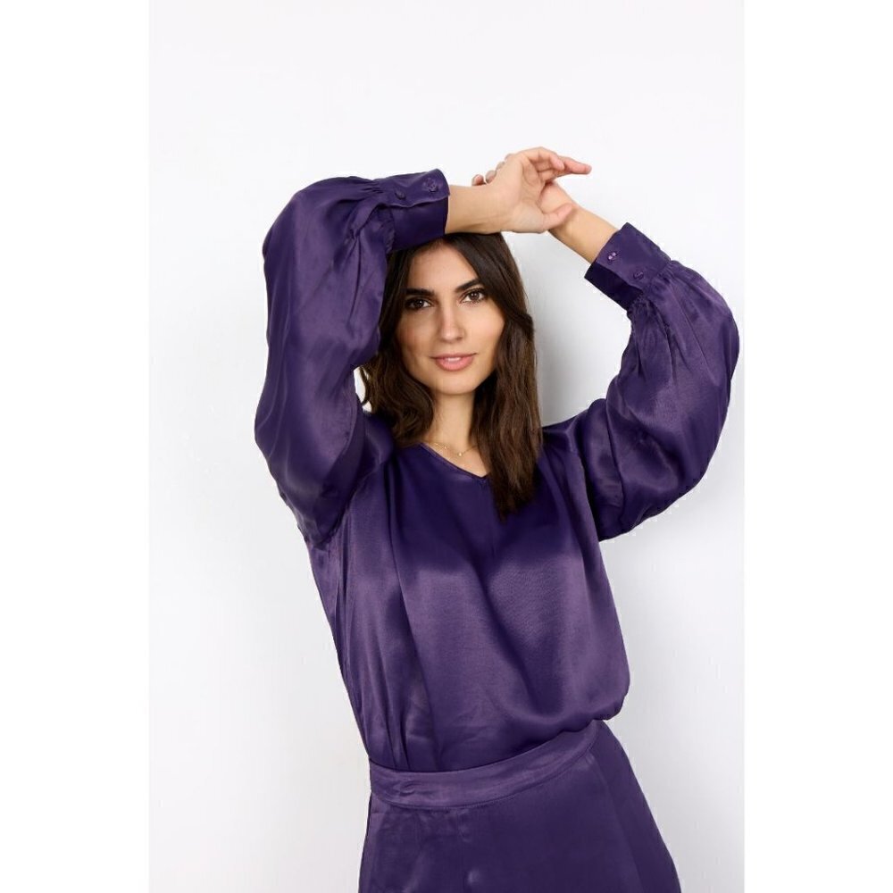 NWT SOYA CONCEPT Dark Grape HOPE Blouse